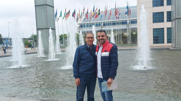 Good Seed's founders outside an international produce trade fair