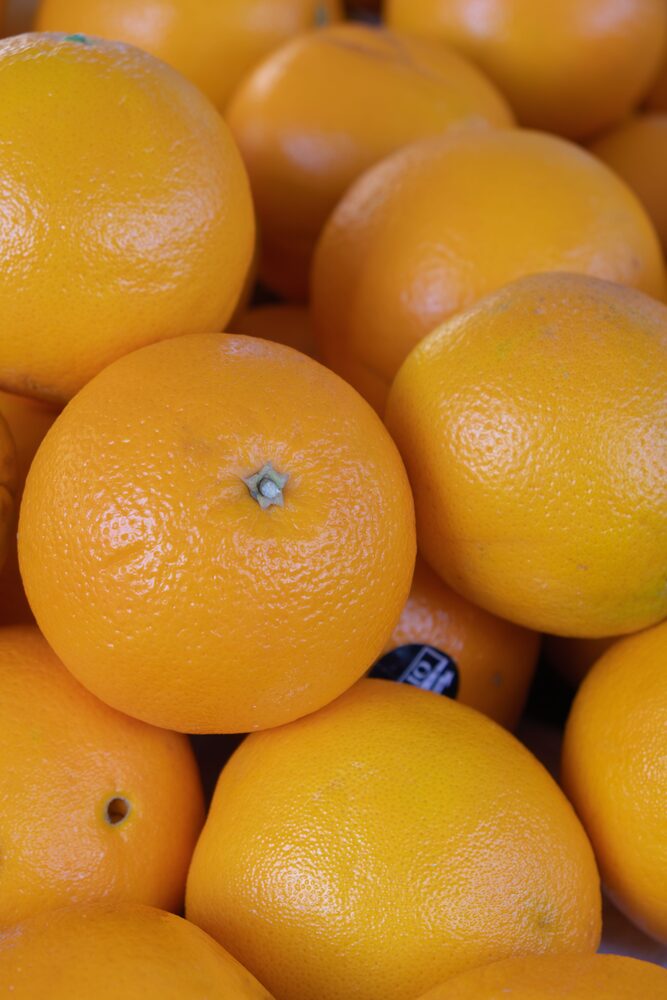 Fresh Egyptian Navel oranges, seedless